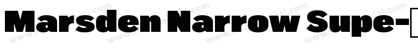 Marsden Narrow Supe字体转换